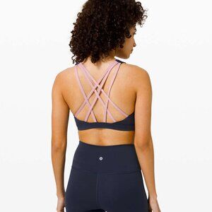 LULULEMON Free to Be Serene Bra *Light Support C/D Cup True Navy/Pink